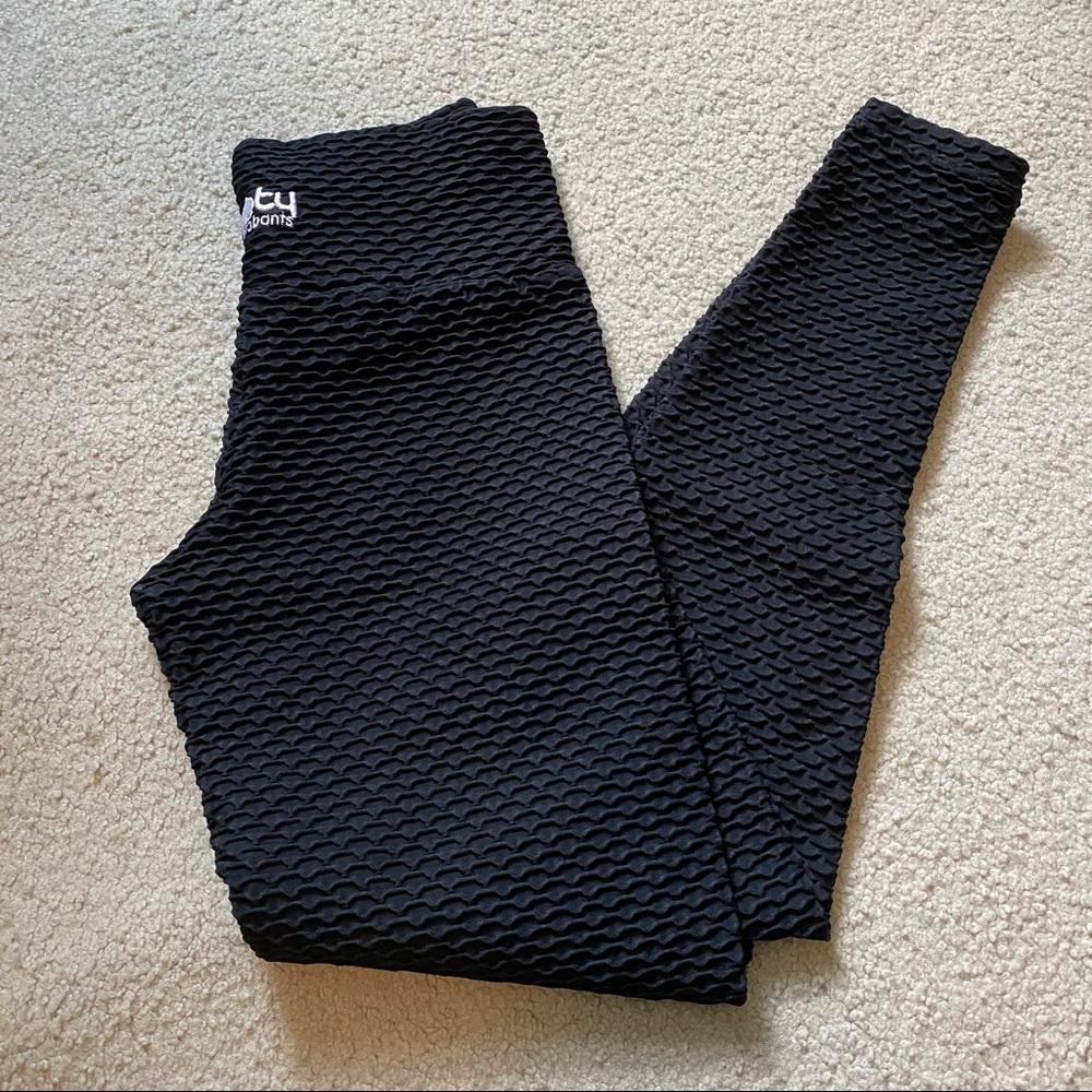 Booty By Brabants “Croco Skin” leggings in black